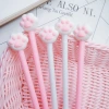 Cute and fresh cartoon cat paw gel pen, student office black ballpoint pen, signature pen stationery details Picture